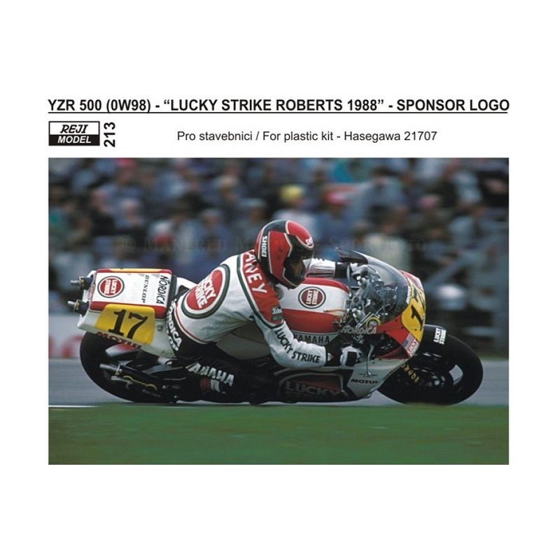 Décalcomanie YAMAHA YZR500 1988 LOGO LUCKY STRIKE