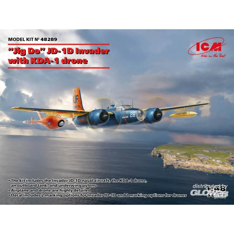 Maquette Jig Dog' JD-1D Invader avec drone KDA-1
