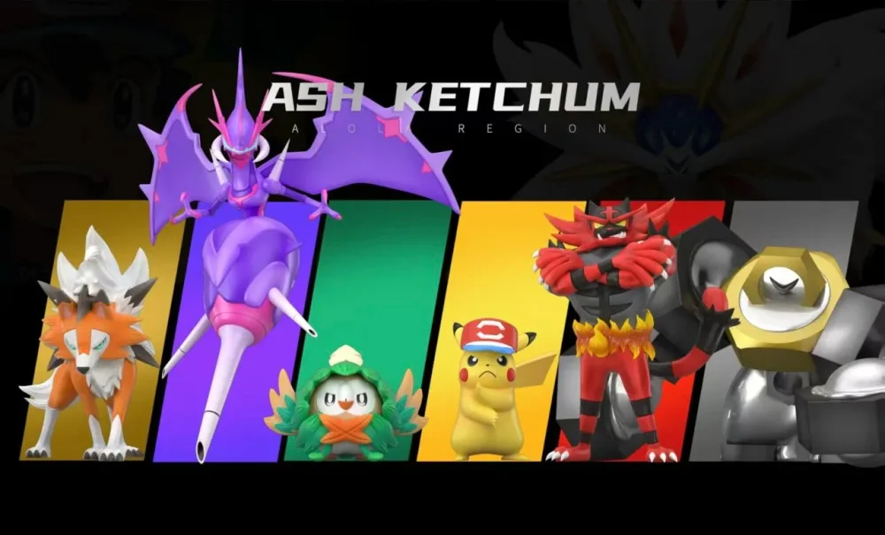 [PREORDER] 1/20 Scale World Figure [WONDER] – Alola Region Ash Team