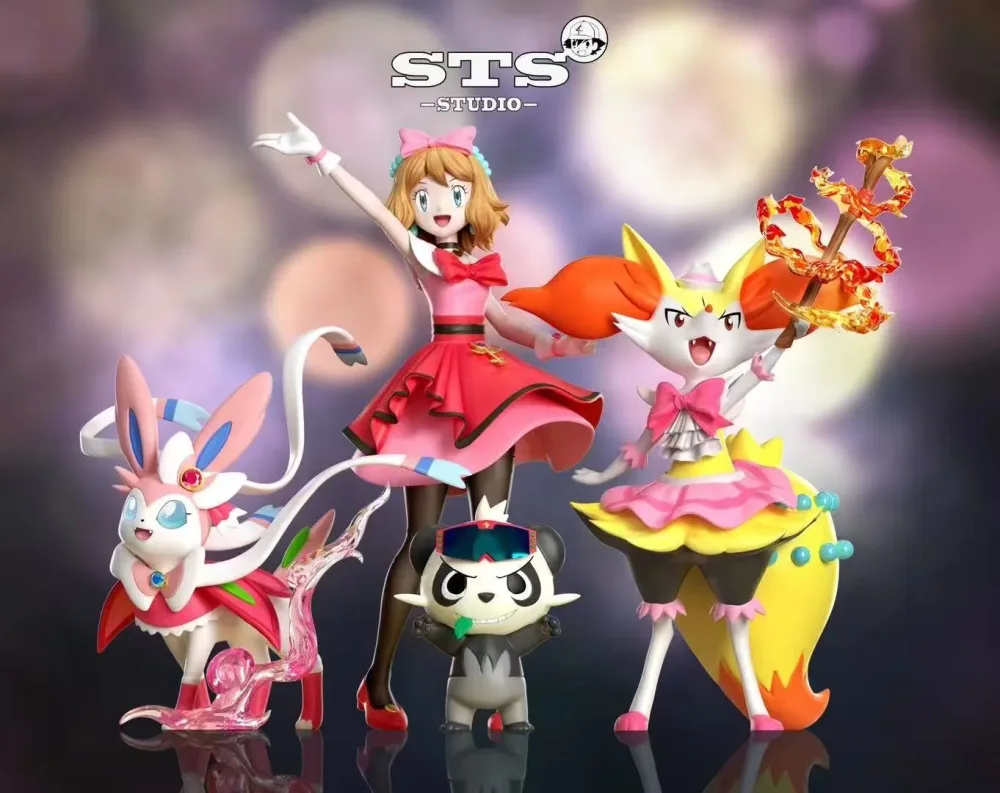 [PREORDER] 1/8 Scale World Figure [STS] – Serena & Delphox & Pancham & Sylveon