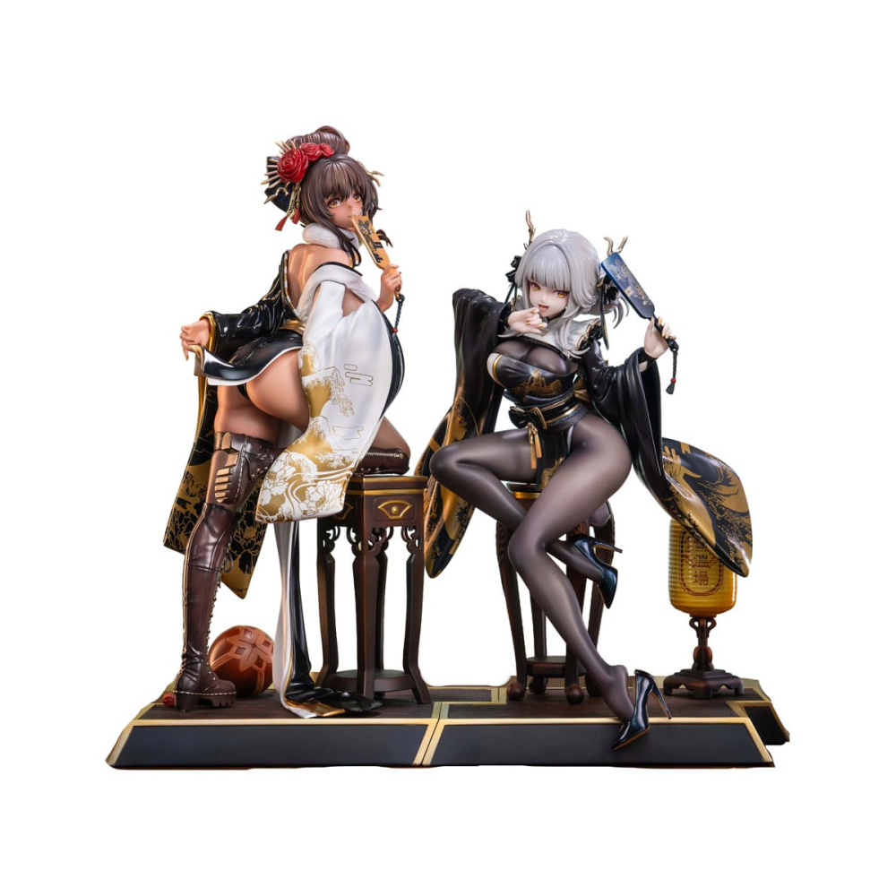Goddess of Victory: Nikke set 2 statuetten PVC 1/4 Blanc & Noir