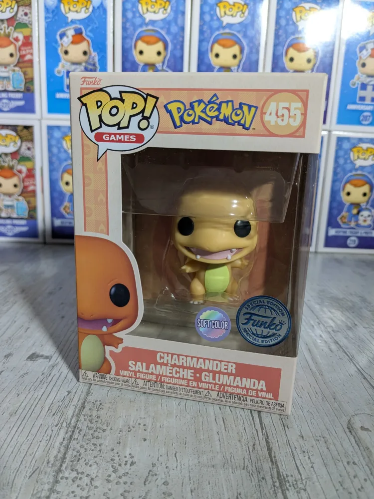 Games Pokemon #455 – Charmander / Salamèche / Glumanda (Soft Color) – Funko Pop!
