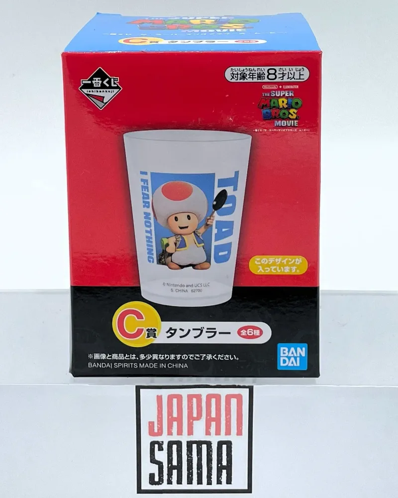 ICHIBAN KUJI – Lot C Verre Plastique Toad | Super Mario