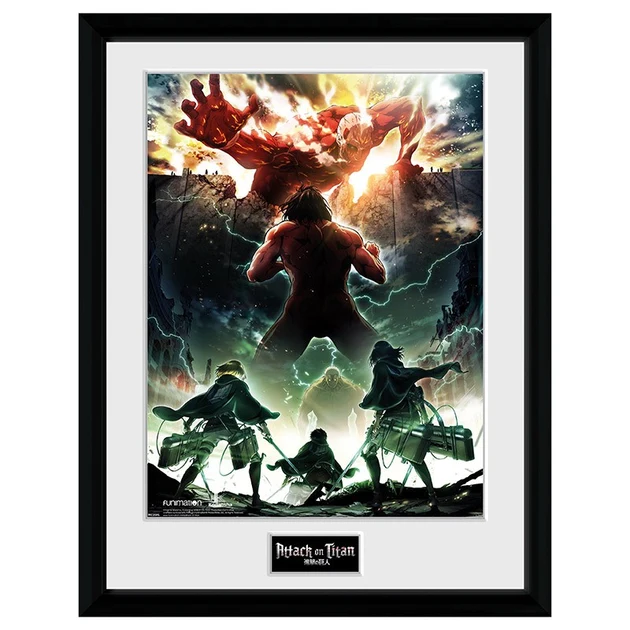L'Attaque Des Titans - Tableau - Eren vs Titan Colossal