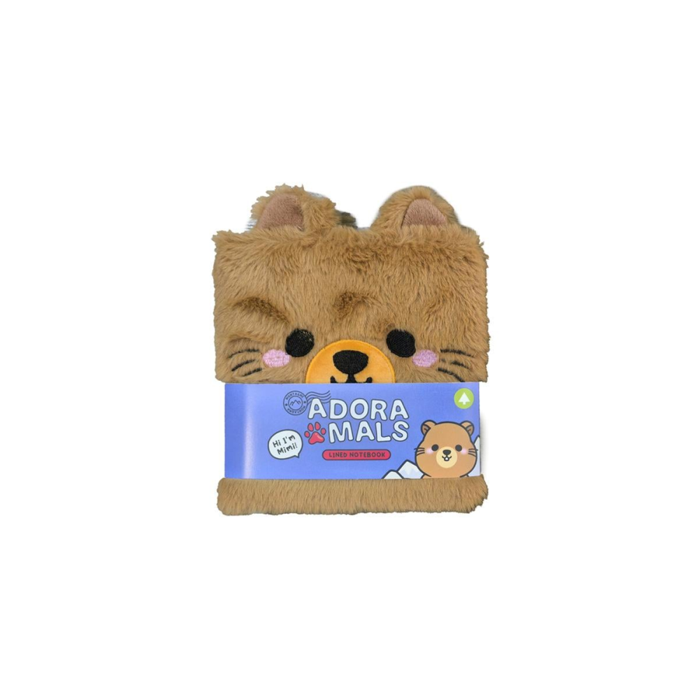 KAWAII - Adoramals Mimi la Marmotte - Notebook Pelucheux Premium
