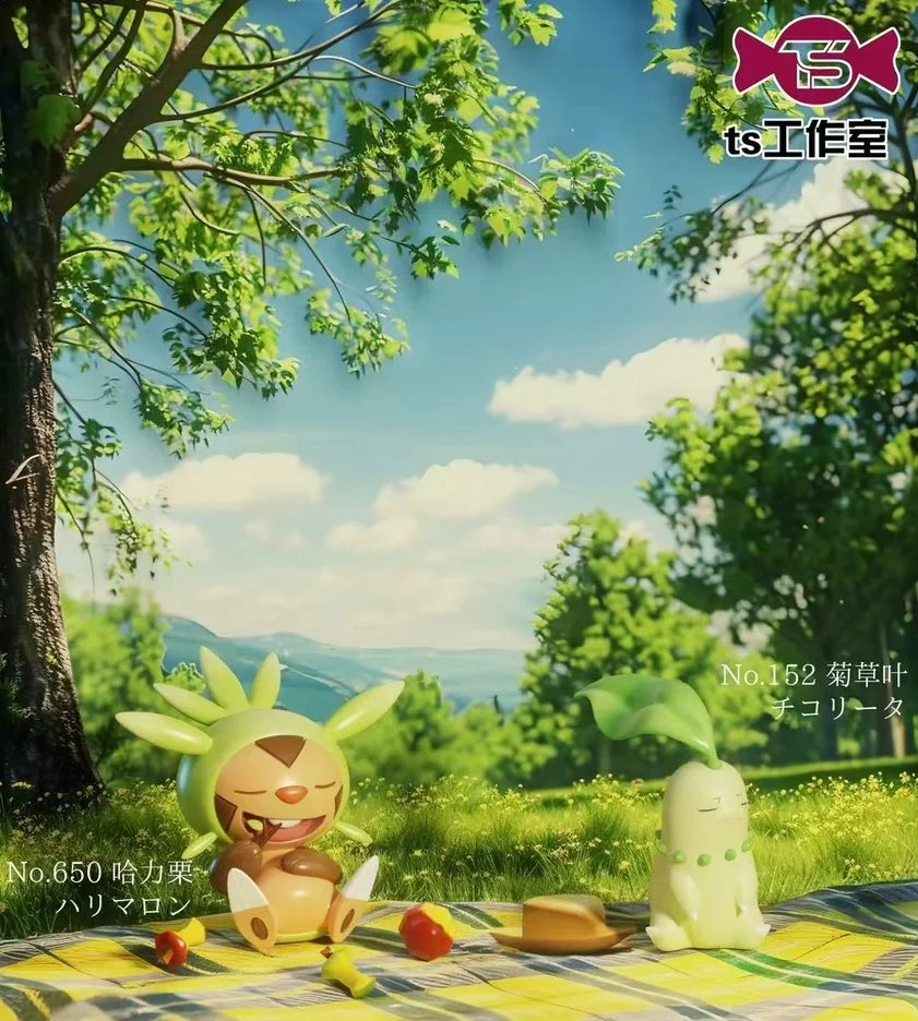 [IN STOCK] 1/20 Scale World Figure [TS] – Chikorita / Chespin / Bulbasaur