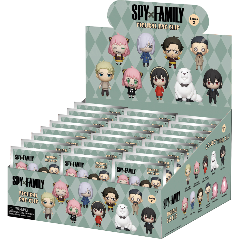 SPY X FAMILY - Series 1 - 3D Foam Bag Clip (Display 24 Pcs)