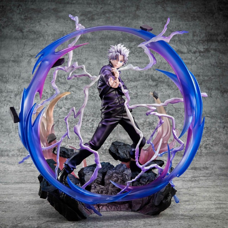 Figurine Jujutsu Kaisen statuette PVC DX Satoru Gojo Kyoshiki Murasaki Ver. 26 cm