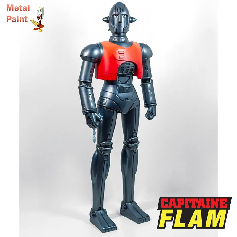 Capitaine Flam - Figurine Crag Metallic Paint Exclu 25cm Boite FR