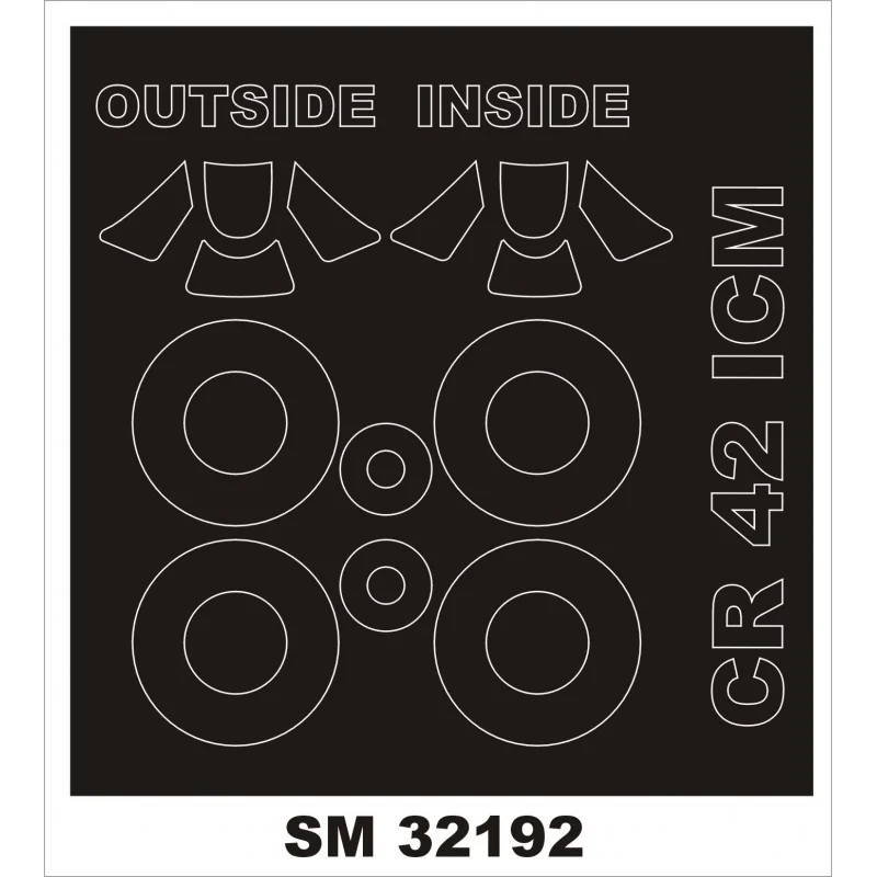 Accessoire Fiat CR-42 (extérieur-intérieur) (conçu pour être utilisé avec les kits ICM)