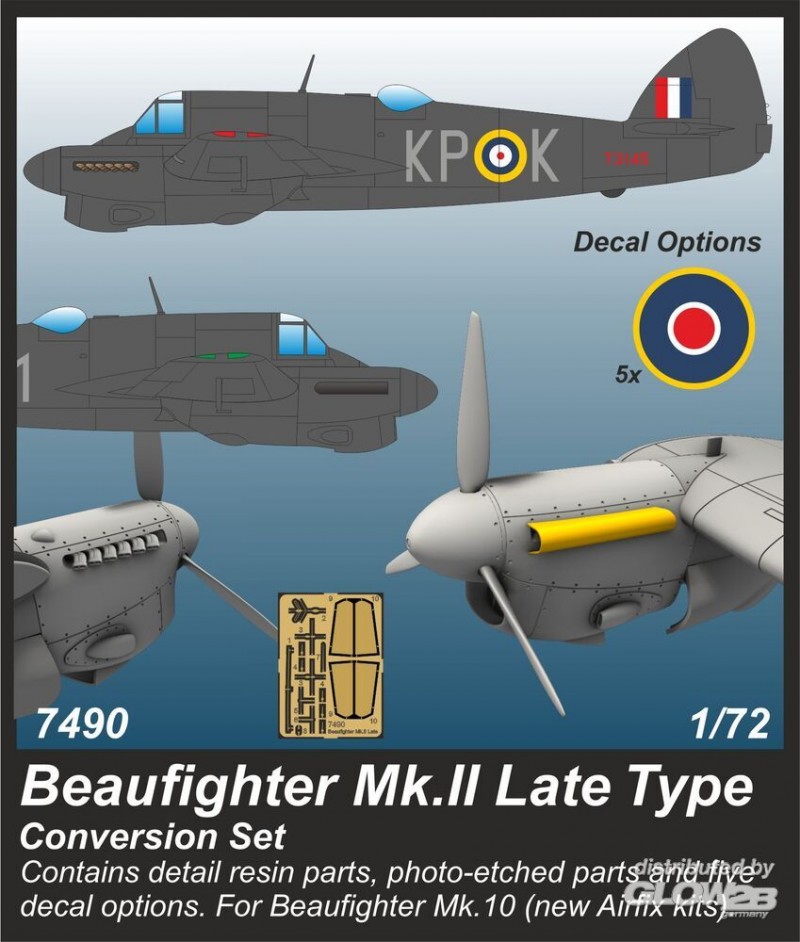 Accessoire Beaufighter Mk.II Late Type Conversion set 1/72