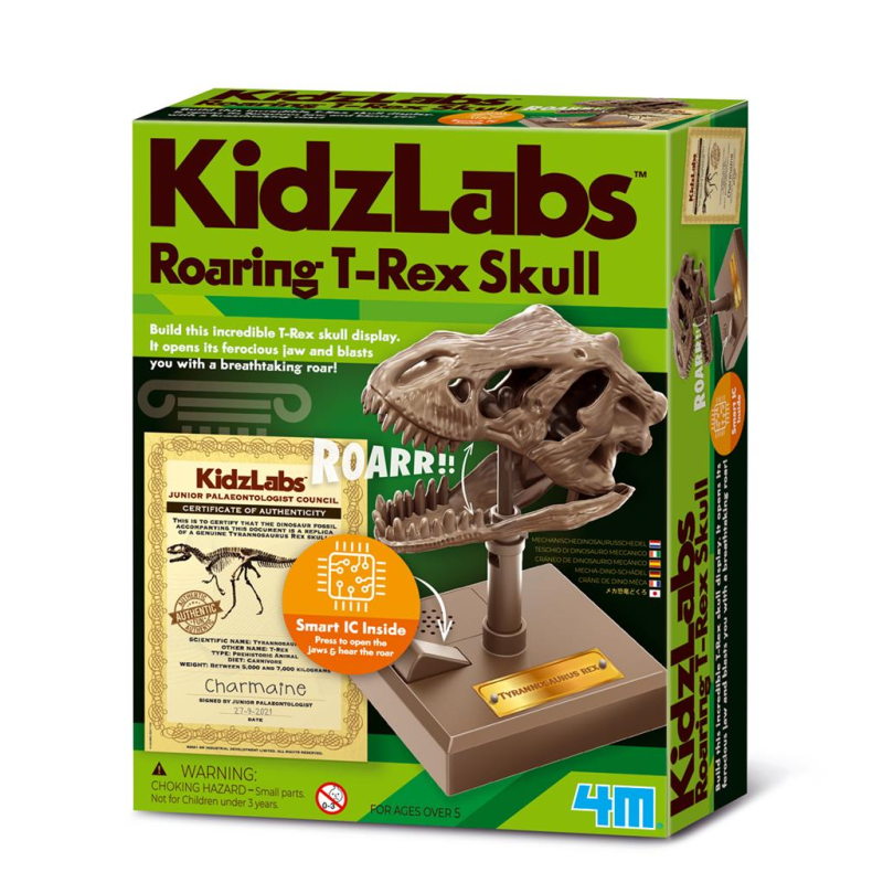 Kidzrobotix: crâne de t-rex rugissant