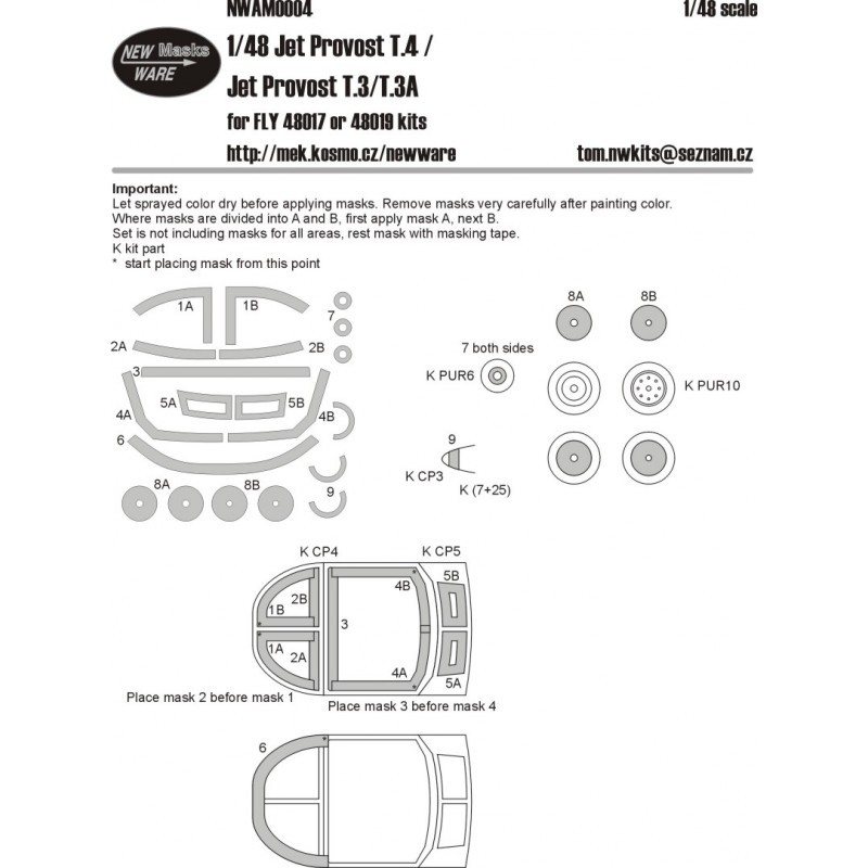 Accessoire BAC Jet Provost T.3/T3A/T.4 (conçu pour être utilisé avec les kits Fly)