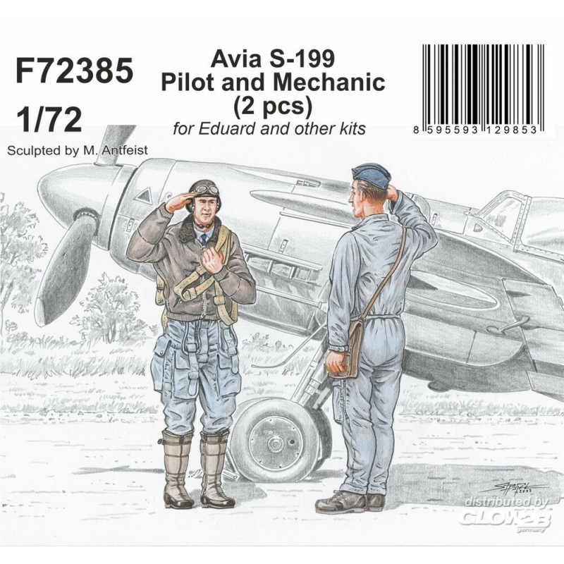 Accessoire Pilote et mécanicien Avia S-199 pour Eduard et autres kits