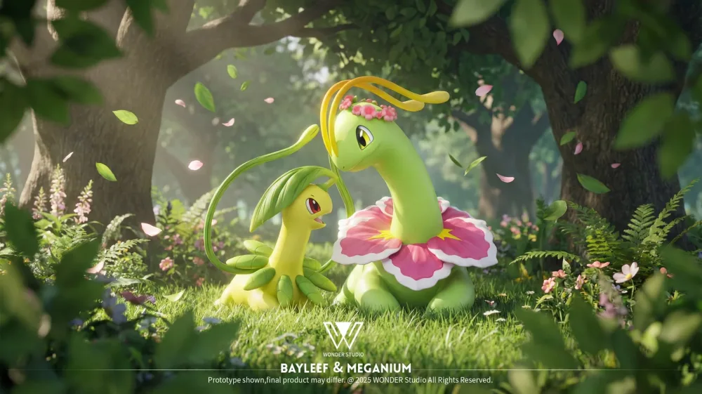 [PREORDER] 1/20 Scale World Figure [WONDER] – Chikorita & Bayleef & Meganium
