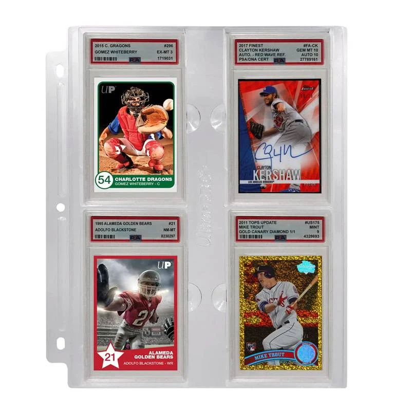 Ultrapro Page Pour Psa Graded Transparente Classeur 3 Anneaux