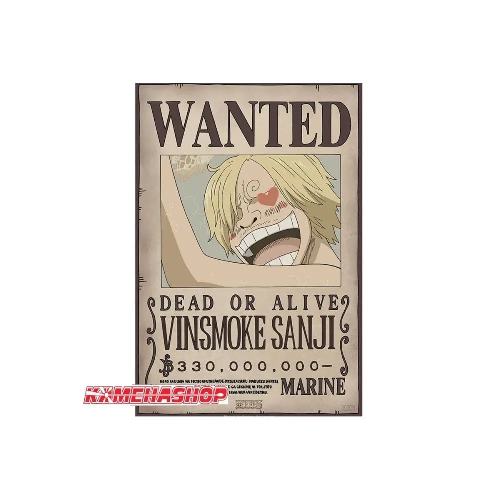 Affiche wanted Sanji - New world prime