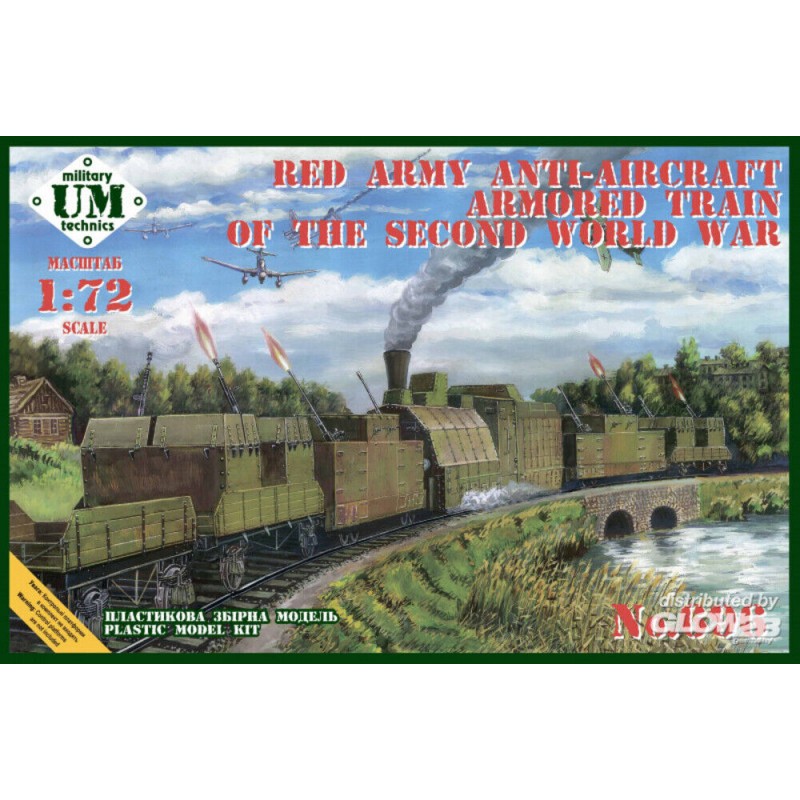 Maquette Train blindé anti-aérien de l'armée rouge de la seconde guerre mondiale