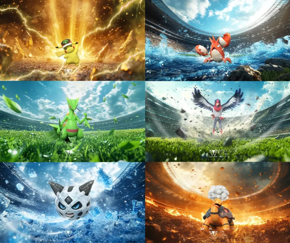 [PREORDER] 1/20 Scale World Figure [WONDER] – Hoenn Set (Pikachu & Corphish & Torkoal & Sceptile & Swellow & Glalie)